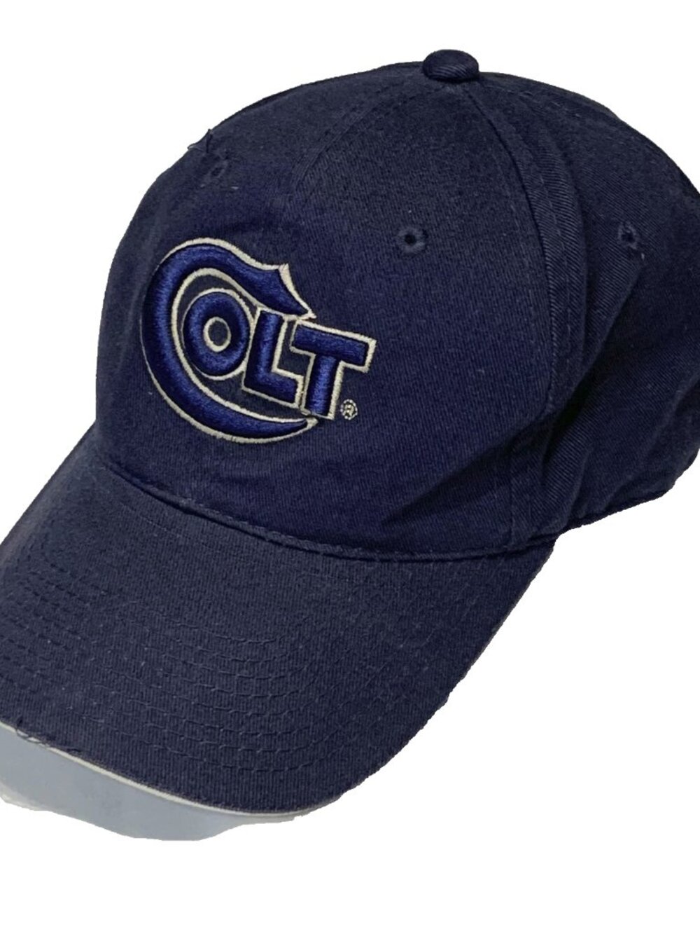 Vintage Colt Logo Baseball Cap Navy Blue Adjustable Strapback Outdoor Cap Y2K
